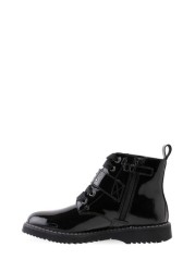 Start-Rite Icon Black Patent Leather Zip-Up Boots