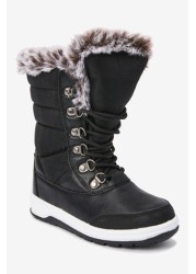 Waterproof Warm Faux Fur Lined Snow Boots