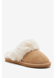 Faux Fur Mule Slippers