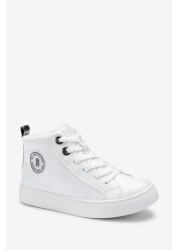 حذاء Baker by Ted Baker White High Top Trainers