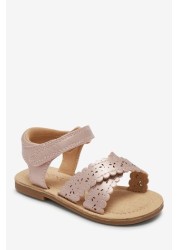 Scallop Sandals Wide Fit (G)