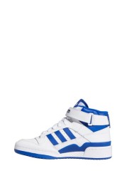 adidas Originals White Forum Mid Youth Lace Trainers