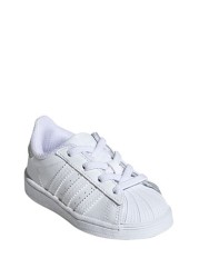 adidas Originals Superstar Infant White Elasticated Lace Trainers