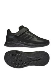 adidas Black RunFalcon Youth & Junior Strap Trainers