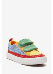 Little Bird Rainbow Patchwork Print Trainers