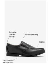 School Leather Formal Loafers Wide Fit (G)