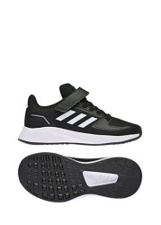 حذاء رياضي أسود RunFalcon للشباب والناشئين من Adidas