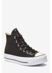 Converse Platform Lift Chuck Taylor Leather High Trainers