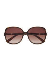 Ted Baker Tortoiseshell Brown Oversized Square Sunglasses