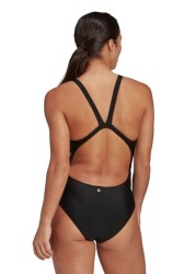 adidas 3 Stripe Mid Black Swimsuit