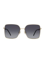 HUGO Oversized Gold Sunglasses