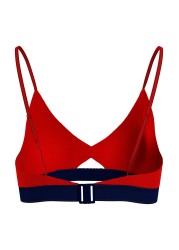 Tommy Hilfiger Womens Blue Core Solid Bikini Bralette