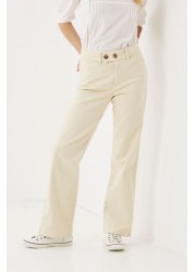 FatFace Natural Elise Wide Leg Trousers