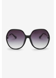 Oversized Round Frame Sunglasses