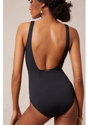 Mint Velvet Plunge Swimsuit