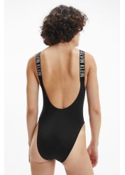 Calvin Klein Black CK One Piece Swimsuit