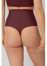 Triumph Brown Shape Smart High Waist String Briefs