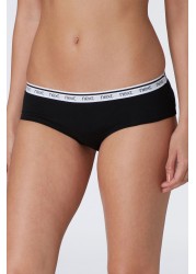 Cotton Rich Logo Knickers 4 Pack Short