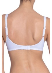 Triumph White Elasti Cross + Cotton Non Wired Bra