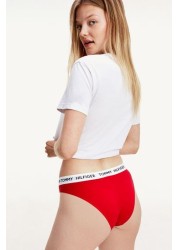 Tommy Hilfiger Womens Red 85 Cotton Stretch Briefs