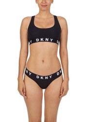 حمالة صدر ظهر من DKNY بشعار أسود