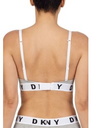 DKNY Grey Logo Wire Free Push Up Bra