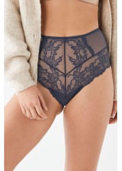 Lace Knickers 2 Pack High Rise