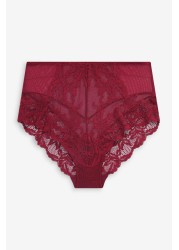 Lace Knickers 2 Pack High Rise