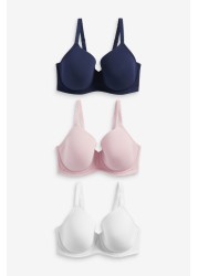 DD+ Light Pad Full Cup Bras 3 Pack