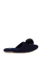 Totes Ladies Cashmere Blend Mule Slippers with Soft Sole