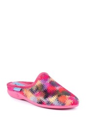 Lunar Pink Fire Mule Slippers