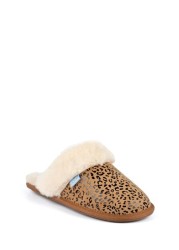 Lunar Natural Tamara Suede Mule Slippers