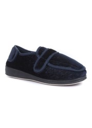 Pavers Blue Ladies Touch Fastening Full Slippers