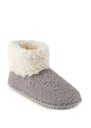 Totes Isotoner Ladies Bobble Boot Slippers