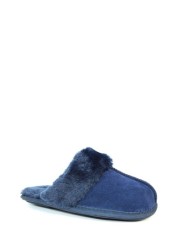 Lunar Blue Rapsody Suede Slippers