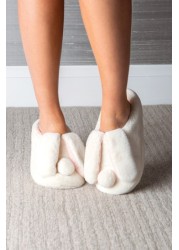 Pour Moi Faux Fur Bunny Mule Slipper