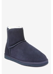 Suede Slipper Boots