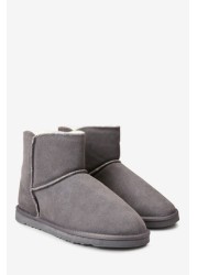 Suede Slipper Boots