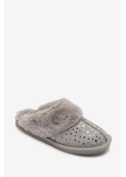 Suede Mule Slippers