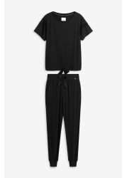 Modal Rib & Lace Pyjamas