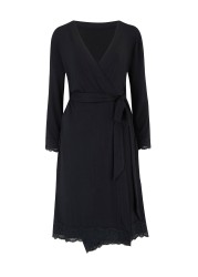 Pour Moi Sofa Loves Lace Jersey Wrap Dressing Gown