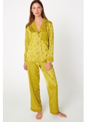 B by Ted Baker Satin Jacquard Button Through Pyjamas