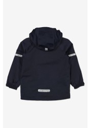 Polarn O. Pyret Blue Waterproof Shell Coat