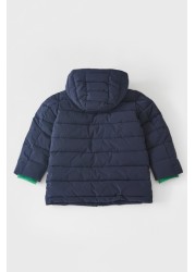 White Stuff Blue Jameson Puffer Coat