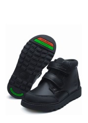 ToeZone Black Twin Strap Boots