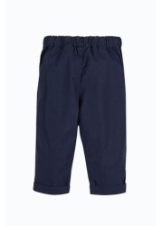 Frugi Navy Blue Organic Cotton Plain Trousers