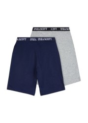 Lyle & Scott Blue Lounge Shorts 2 Pack