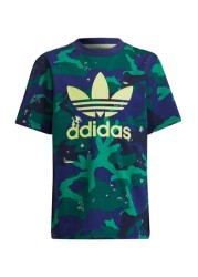 adidas Originals Little Kids All-Over Print Shorts And T-Shirt Set