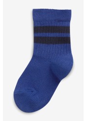 5 Pack Cotton Rich Ribbed Socks