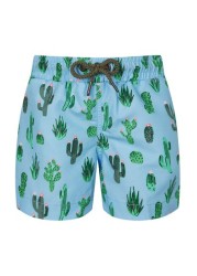 Sunuva Blue Cactus Swim Shorts